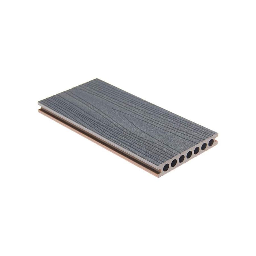 Lame de terrasse composite - couleur Gris (réversible Bois)